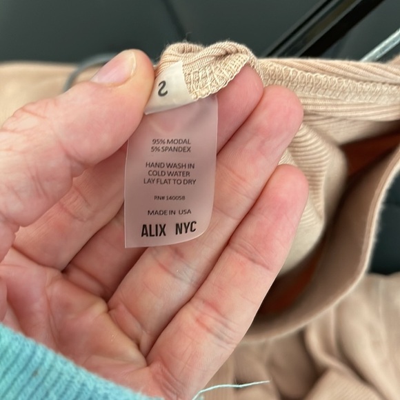 NWT ALIX NYC| High Rise Bowery Pant Stretch Flare in Fawn| Small - Picture 7 of 7